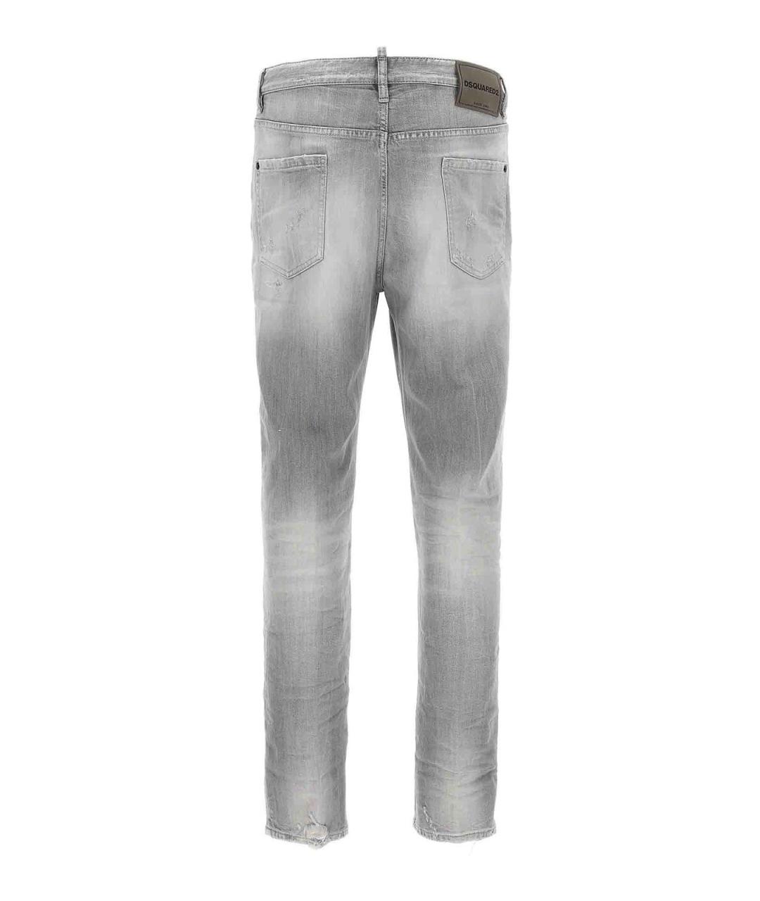 DSQUARED2 Серые хлопковые джинсы скинни, фото 2