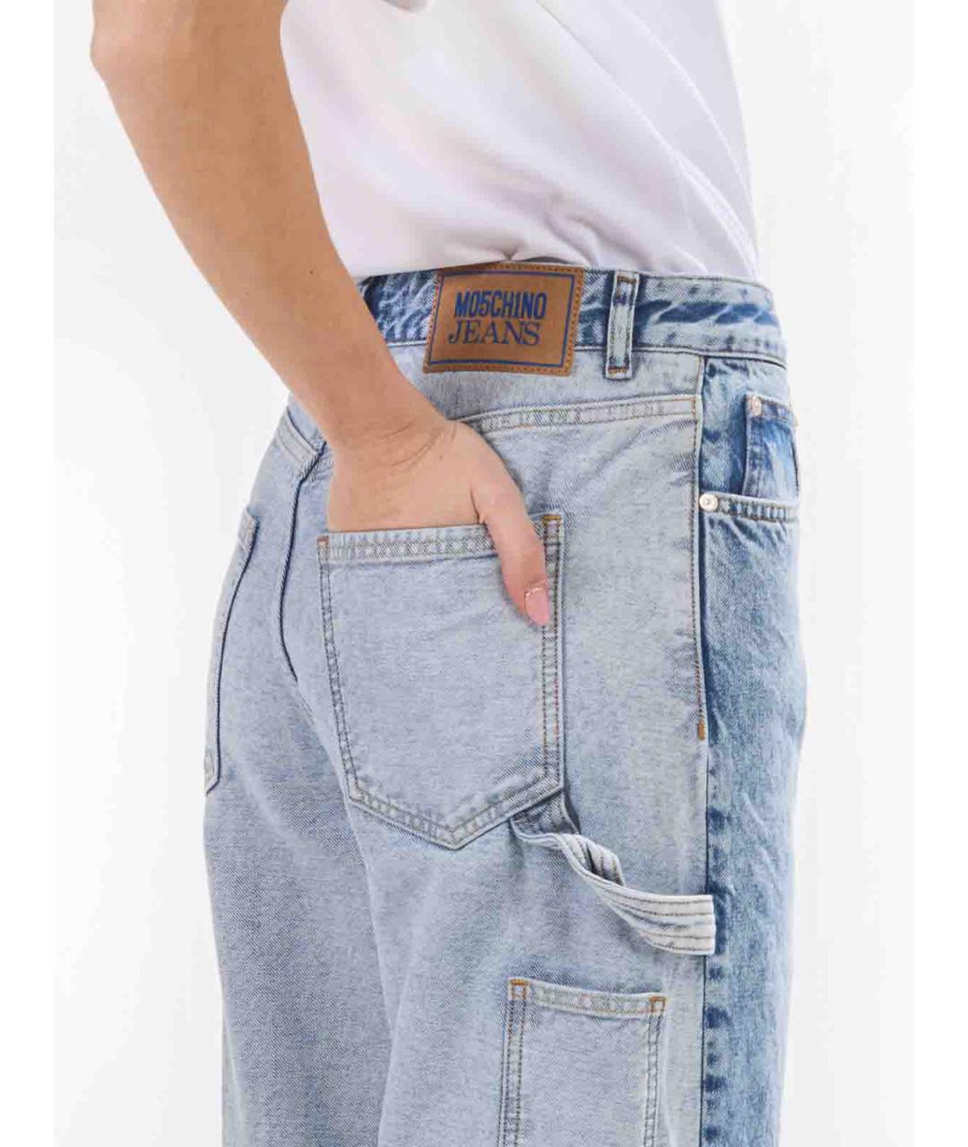 MOSCHINO JEANS Синие хлопковые джинсы клеш, фото 5