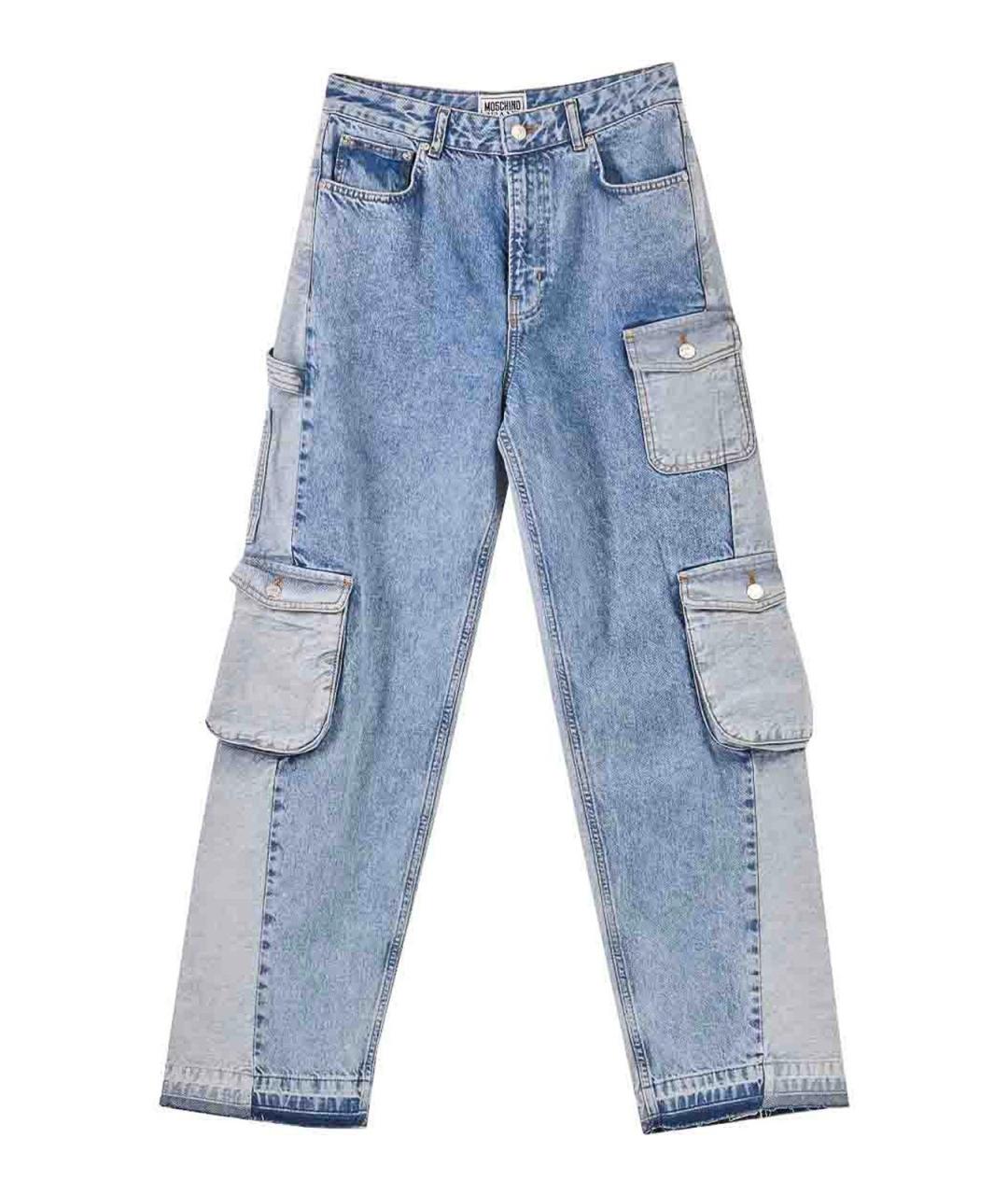 MOSCHINO JEANS Синие хлопковые джинсы клеш, фото 1