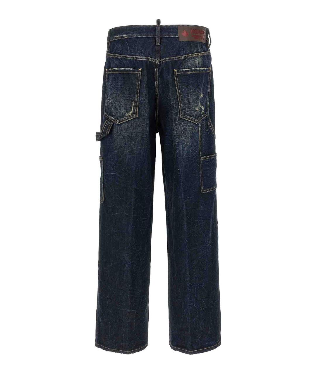 DSQUARED2 Синие хлопковые джинсы, фото 2