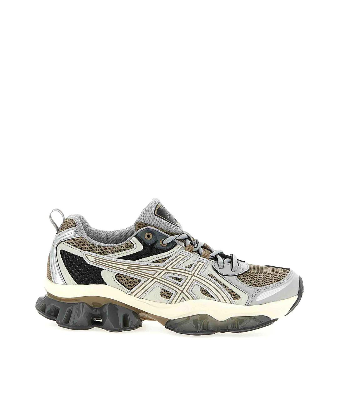 ASICS Серые кожаные кроссовки, фото 1