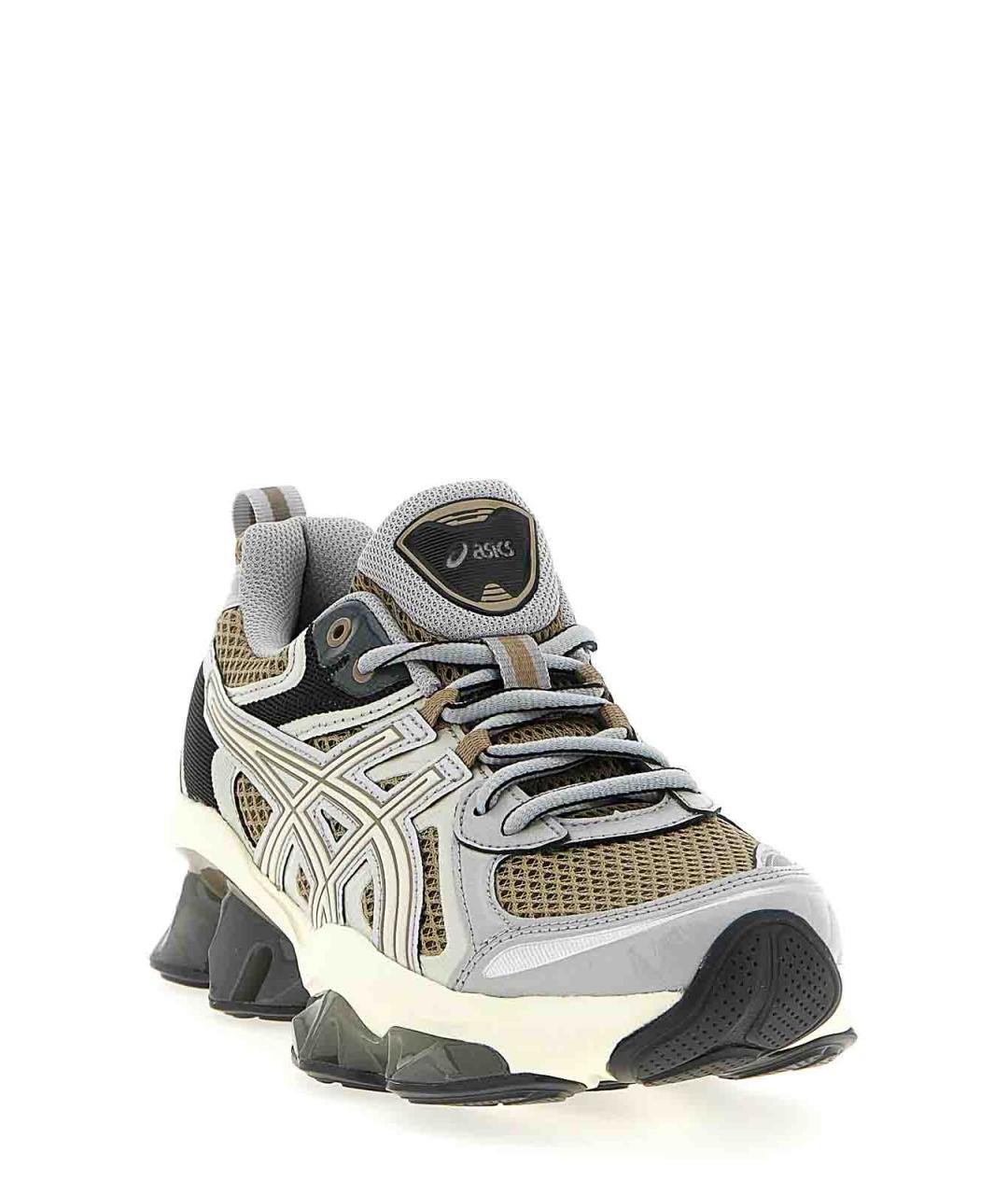 ASICS Серые кожаные кроссовки, фото 2