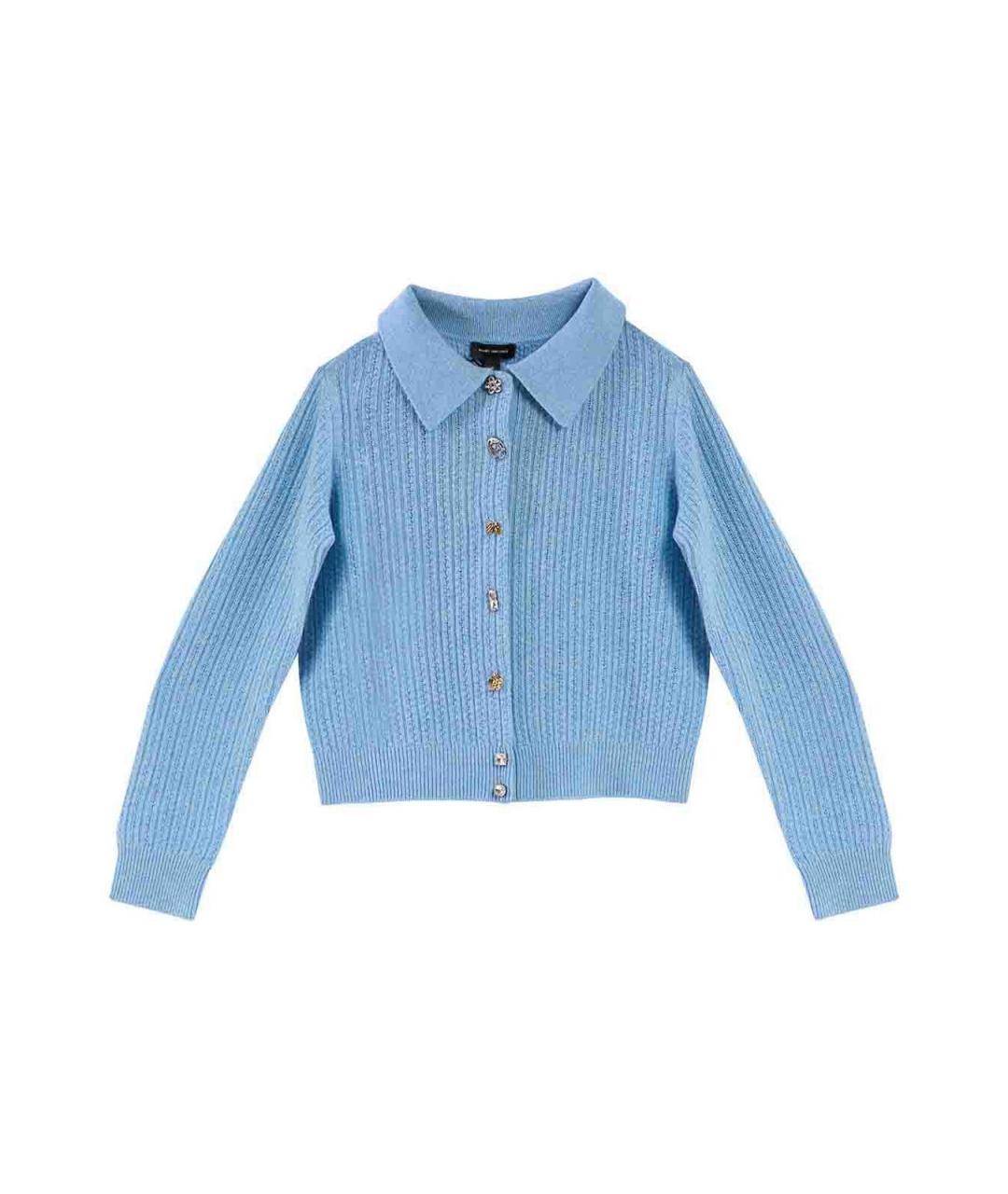 MARC JACOBS Голубой кашемировый кардиган, фото 1
