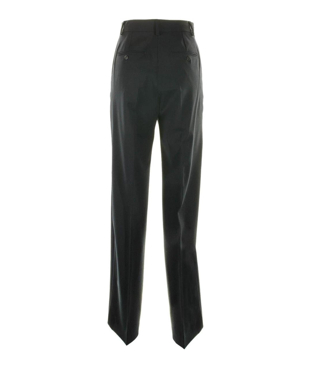 WEEKEND MAX MARA Синие полиэстеровые брюки широкие, фото 2
