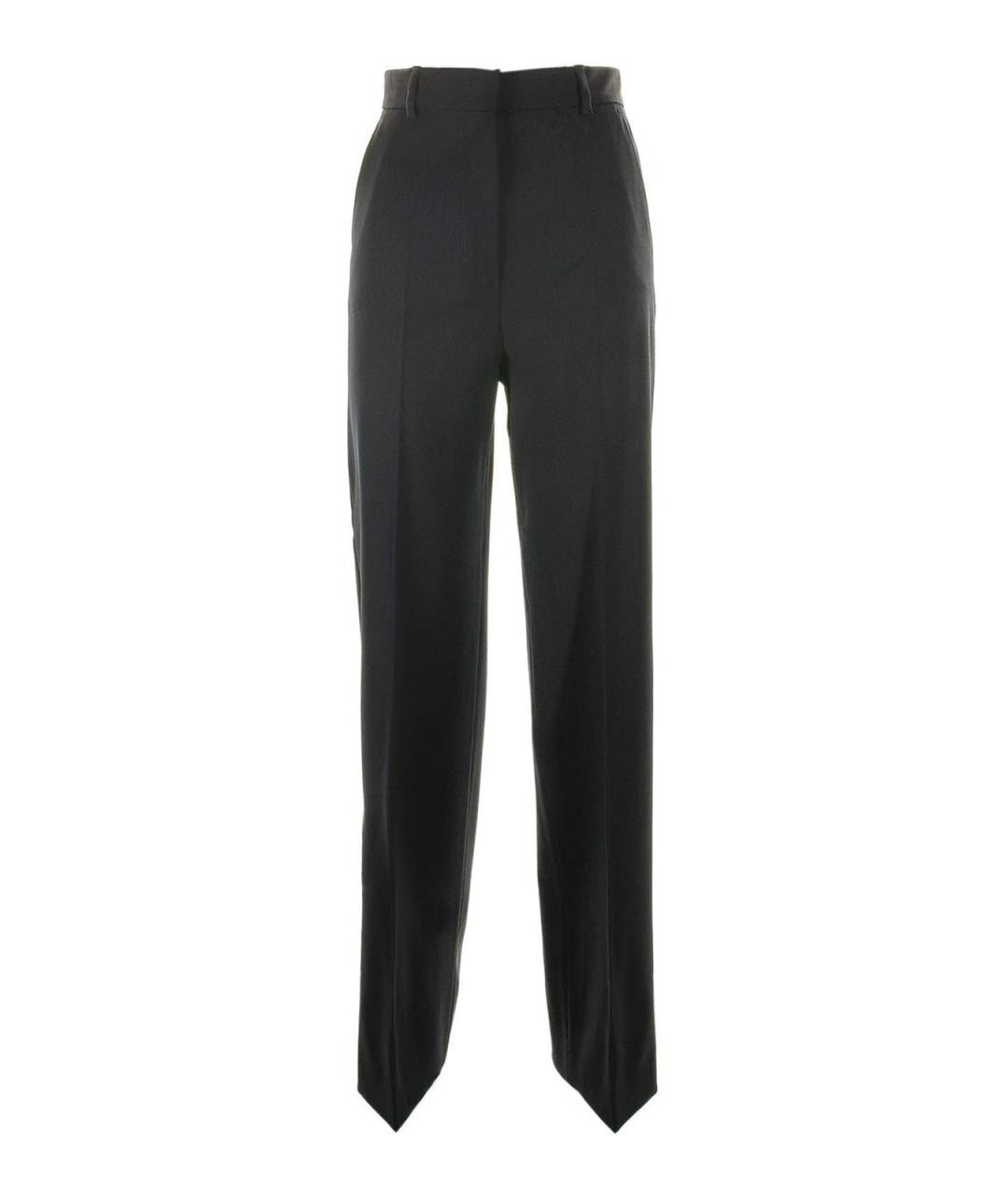 WEEKEND MAX MARA Синие полиэстеровые брюки широкие, фото 1
