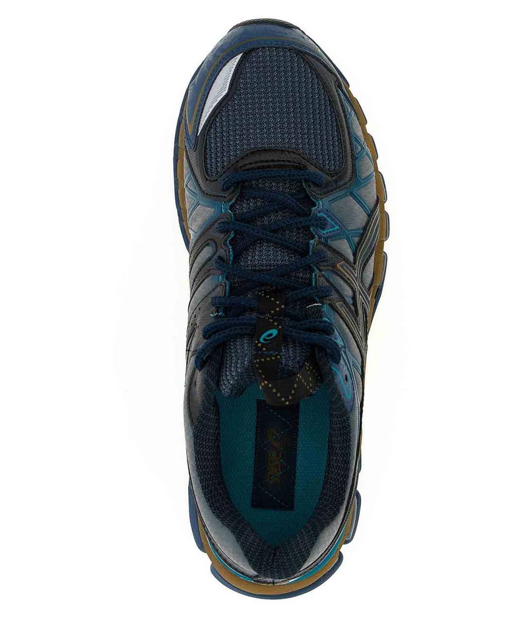 ASICS Синие кожаные низкие кроссовки / кеды, фото 4
