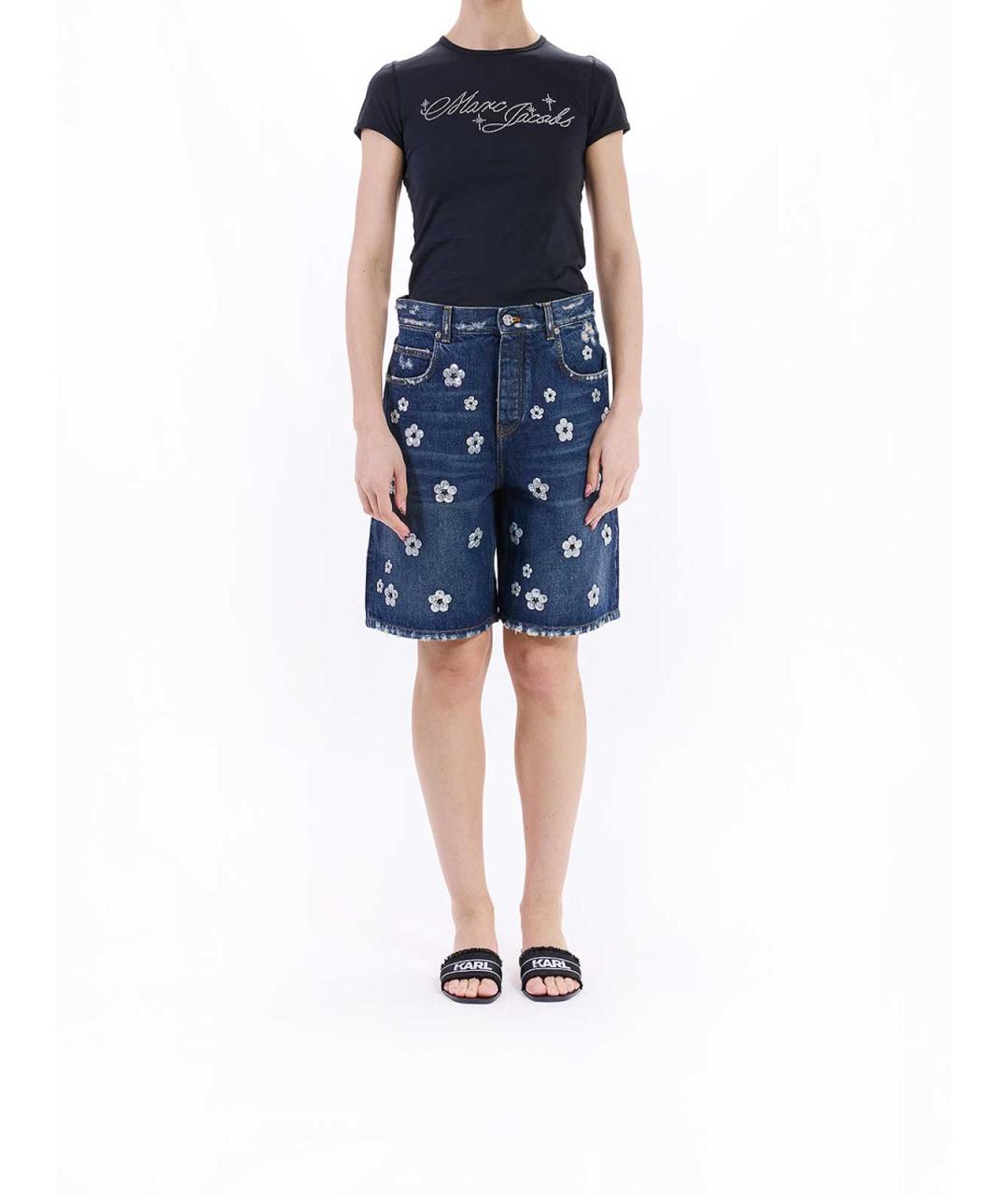 MARC JACOBS Синие хлопковые шорты, фото 2