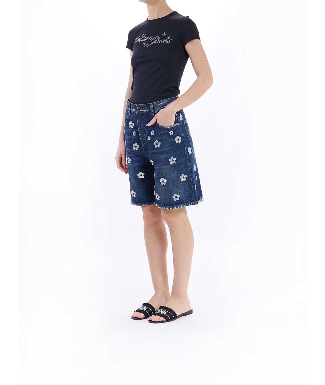 MARC JACOBS Синие хлопковые шорты, фото 3