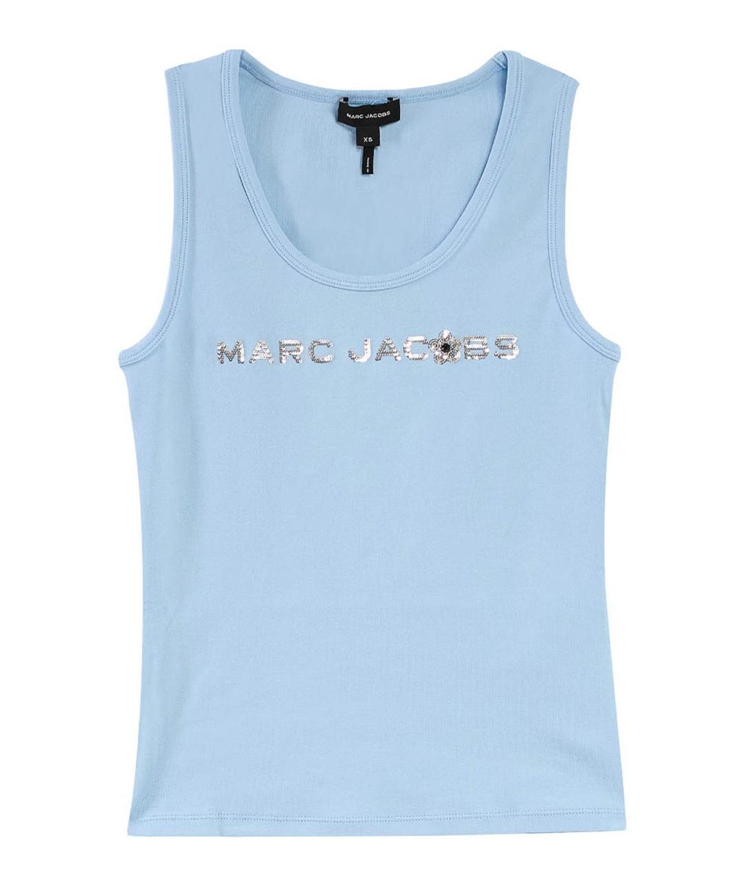 MARC JACOBS Голубая хлопковая майка, фото 1