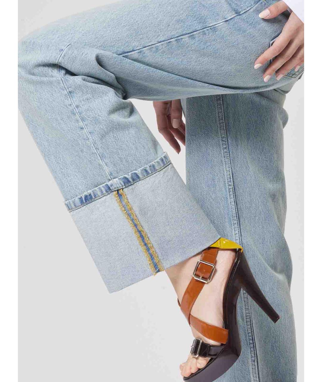 MOSCHINO JEANS Синие хлопковые джинсы клеш, фото 6