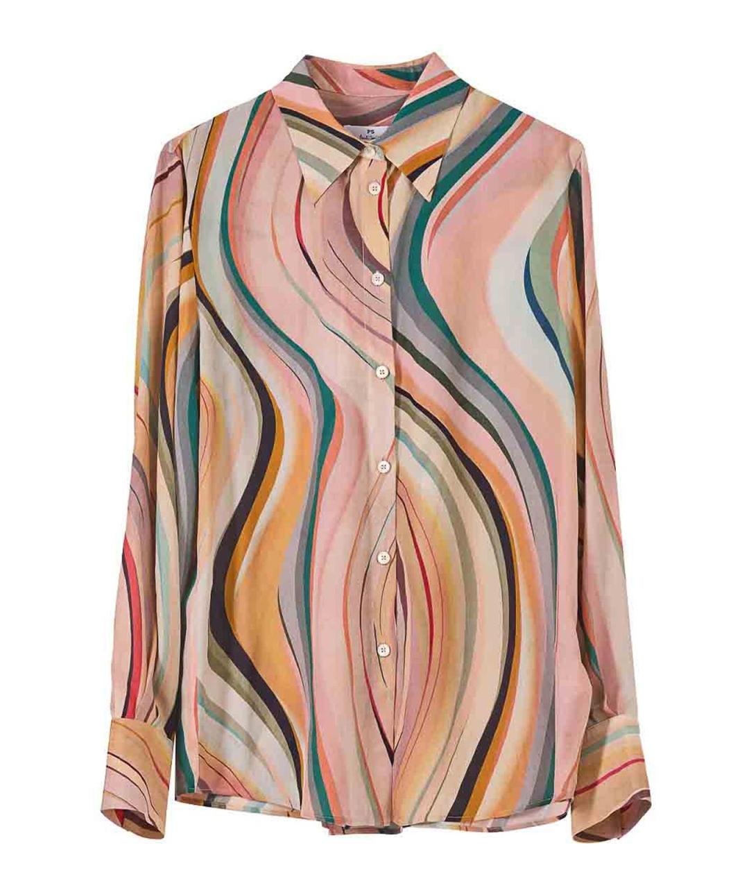 PS BY PAUL SMITH Мульти шелковая рубашка, фото 1