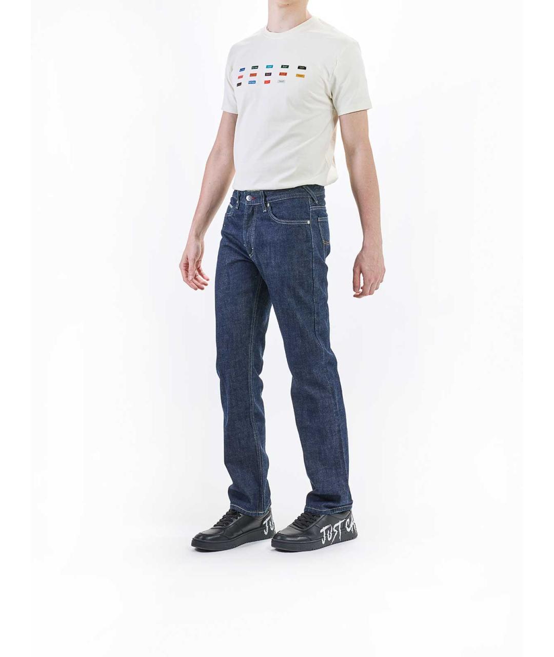PAUL SMITH Синие хлопковые джинсы, фото 3
