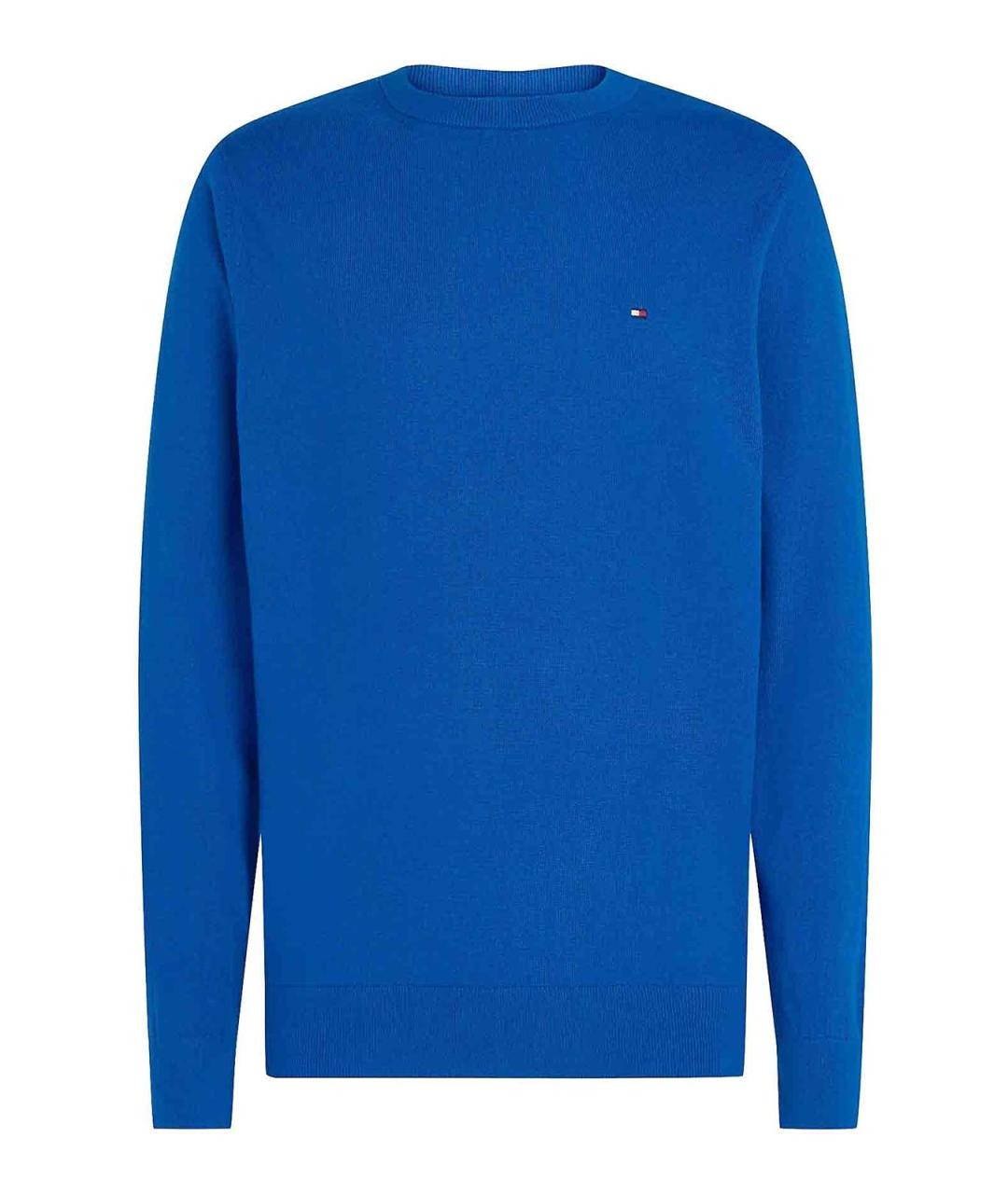 TOMMY HILFIGER Синий кашемировый джемпер / свитер, фото 1
