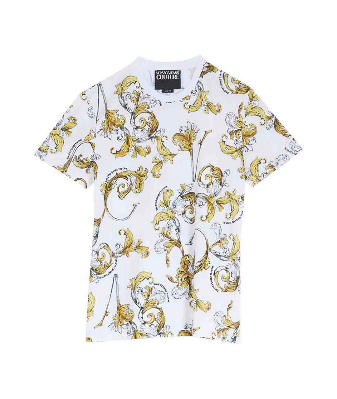 VERSACE JEANS COUTURE Мульти хлопковая футболка, фото 1