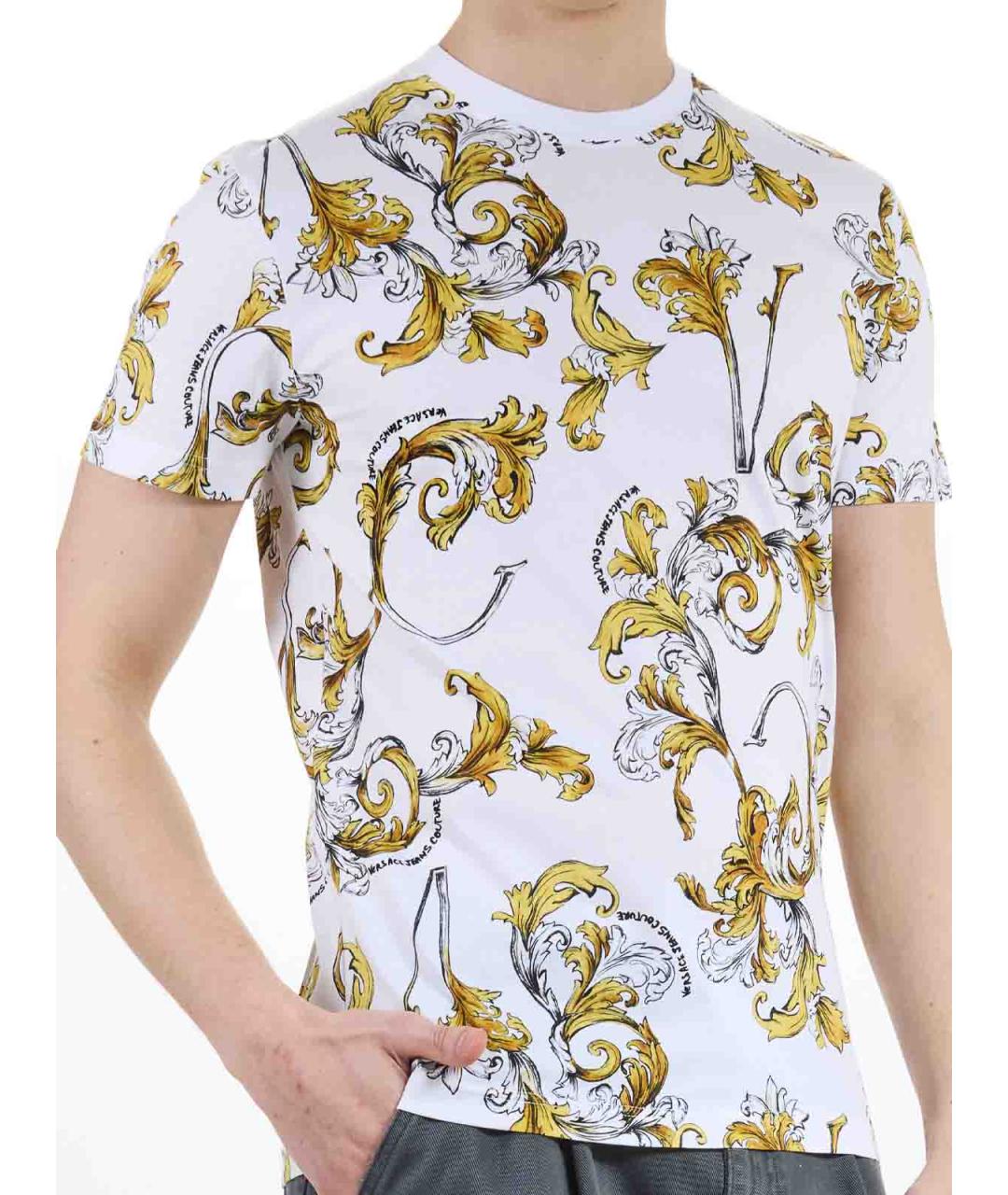 VERSACE JEANS COUTURE Мульти хлопковая футболка, фото 5