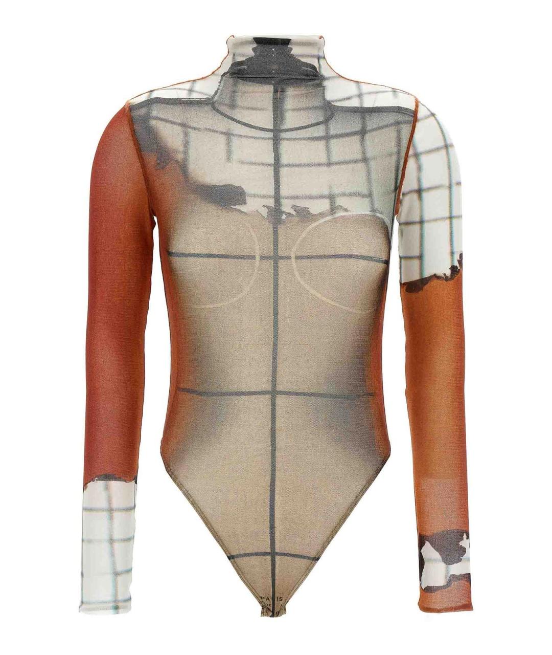 JEAN PAUL GAULTIER Мульти полиамидовое боди, фото 1
