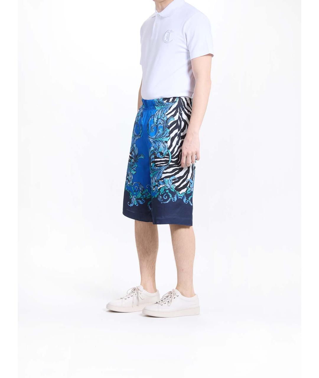 VERSACE JEANS COUTURE Мульти вискозные шорты, фото 3