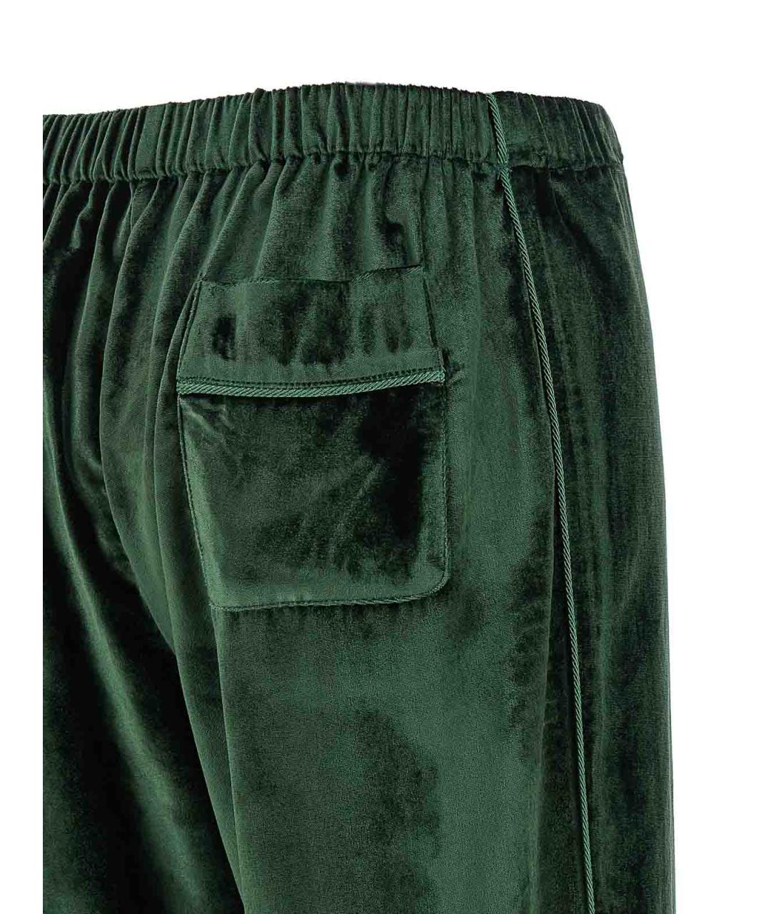 F.R.S FOR RESTLESS SLEEPERS Зеленые полиамидовые прямые брюки, фото 4