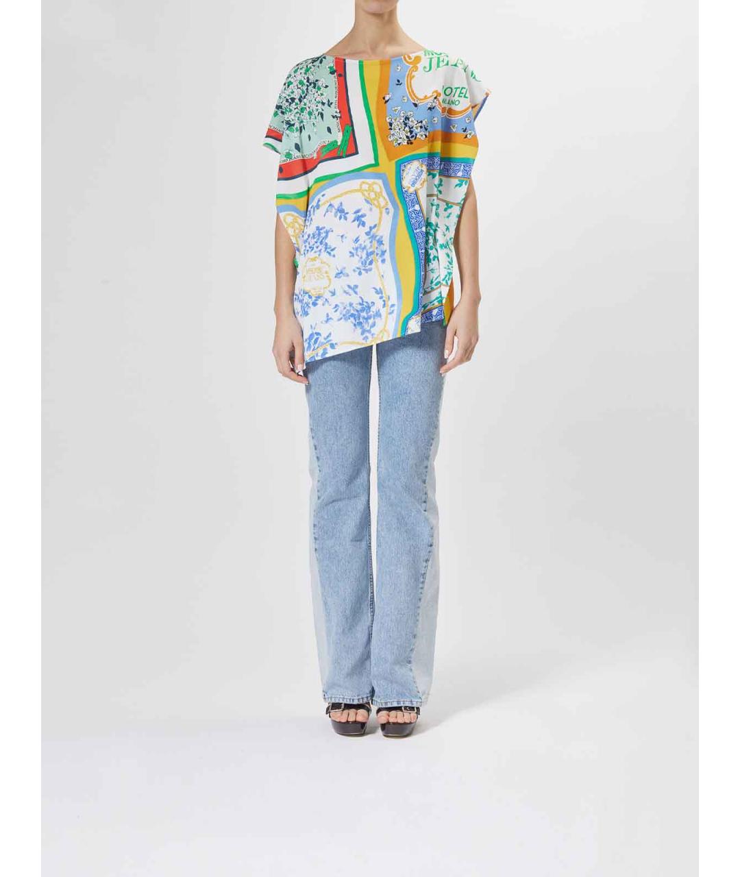 MOSCHINO JEANS Мульти вискозная футболка, фото 2