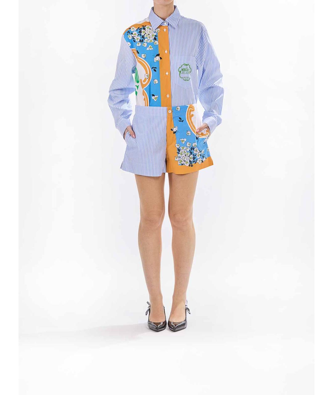 MOSCHINO JEANS Мульти хлопковые шорты, фото 2