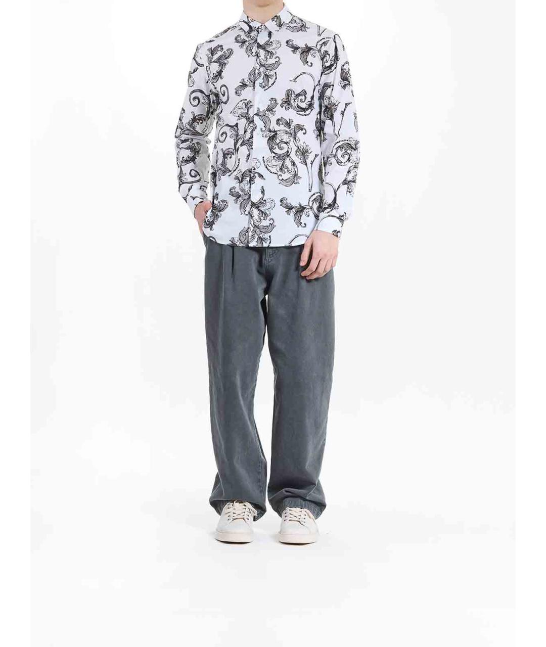 VERSACE JEANS COUTURE Мульти хлопковая классическая рубашка, фото 2