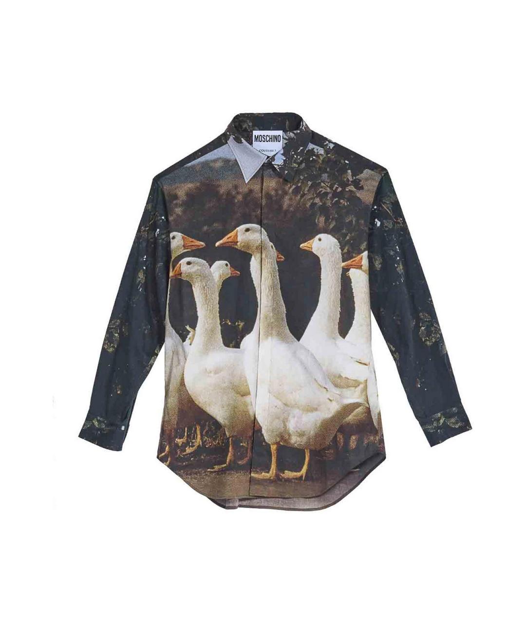 MOSCHINO Мульти хлопковая классическая рубашка, фото 1