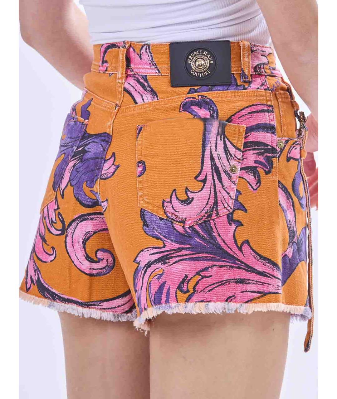 VERSACE JEANS COUTURE Мульти хлопковые шорты, фото 5