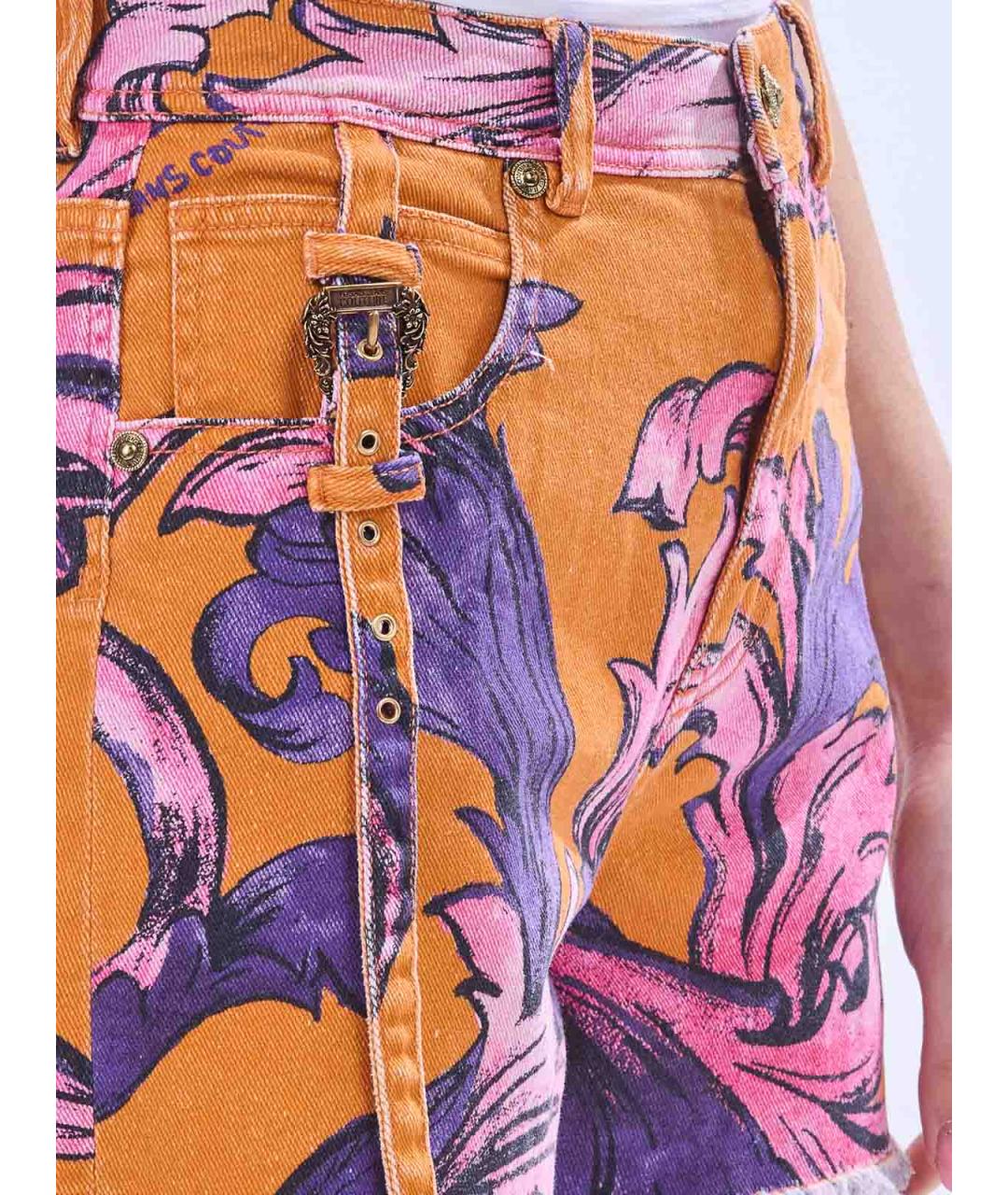 VERSACE JEANS COUTURE Мульти хлопковые шорты, фото 6