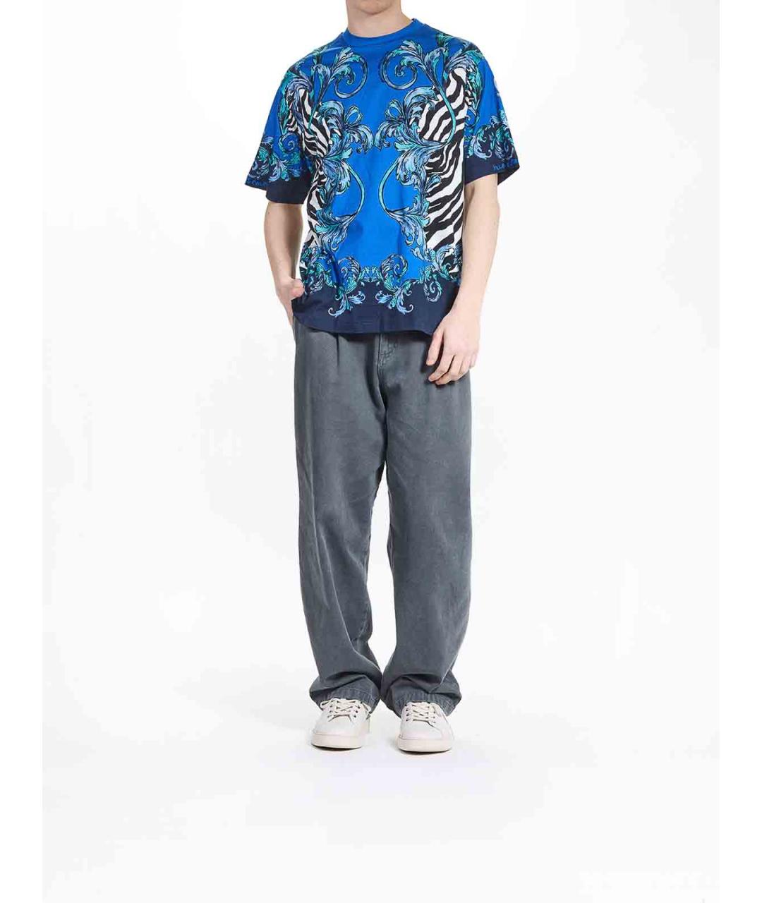 VERSACE JEANS COUTURE Мульти хлопковая футболка, фото 2