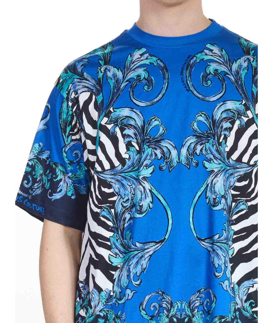 VERSACE JEANS COUTURE Мульти хлопковая футболка, фото 5