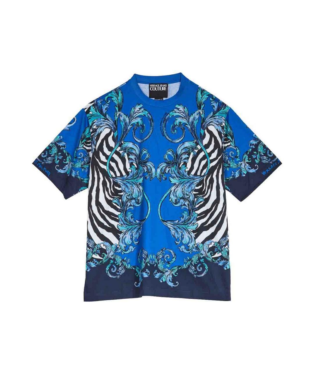 VERSACE JEANS COUTURE Мульти хлопковая футболка, фото 1