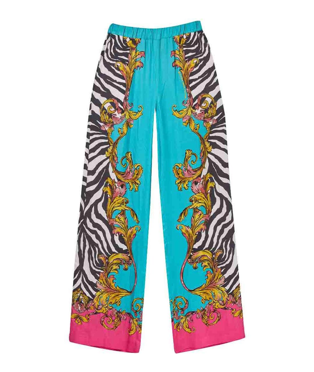 VERSACE JEANS COUTURE Мульти вискозные брюки широкие, фото 1