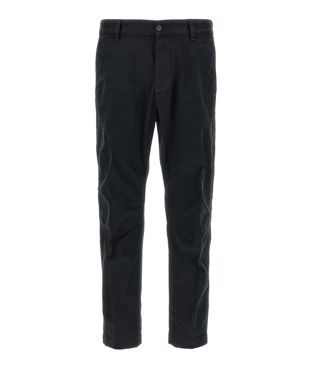 DSQUARED2 Черные хлопковые повседневные брюки, фото 1