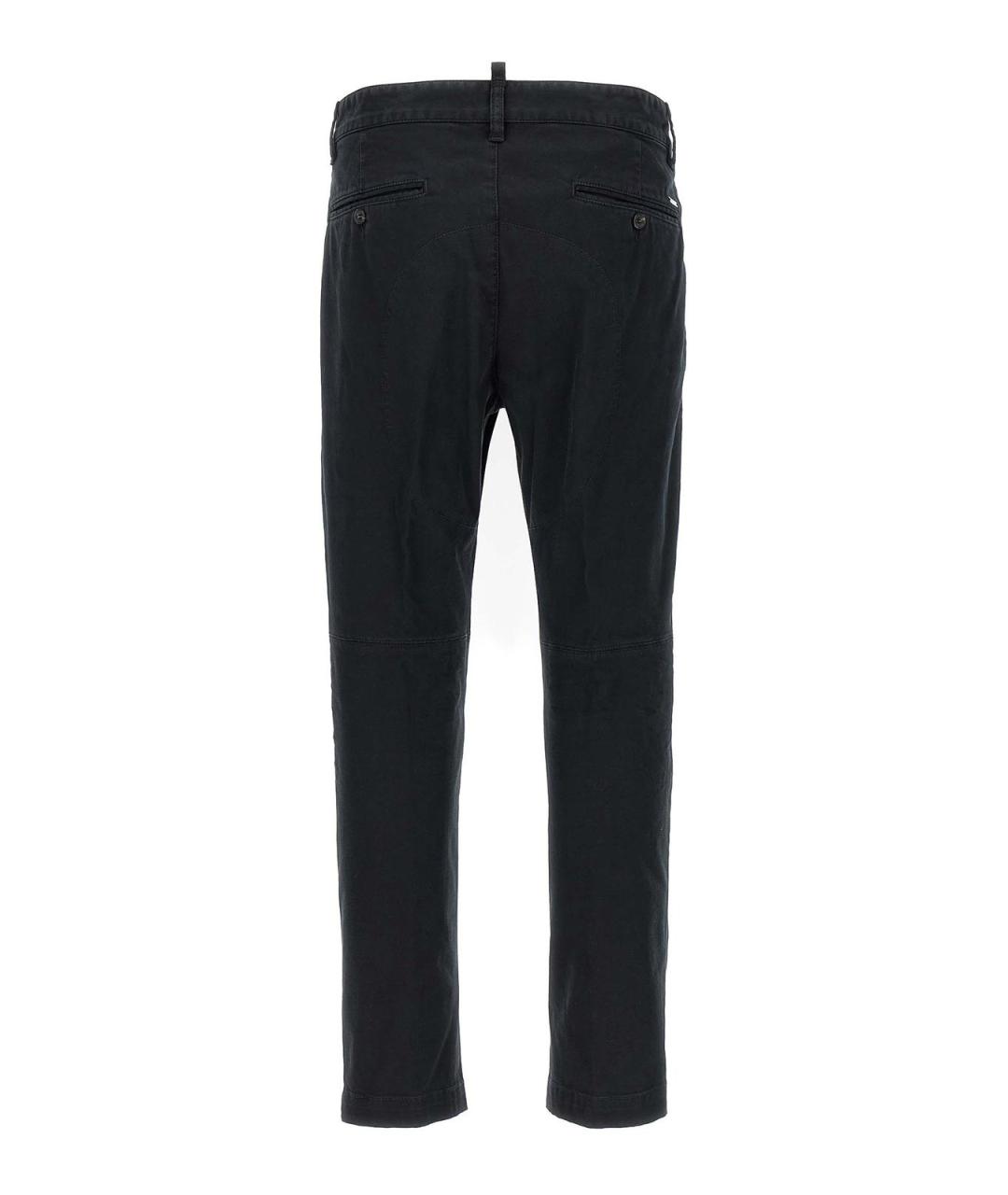 DSQUARED2 Черные хлопковые повседневные брюки, фото 2