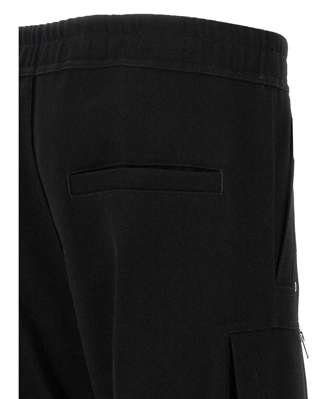 RICK OWENS Черные шерстяные повседневные брюки, фото 4