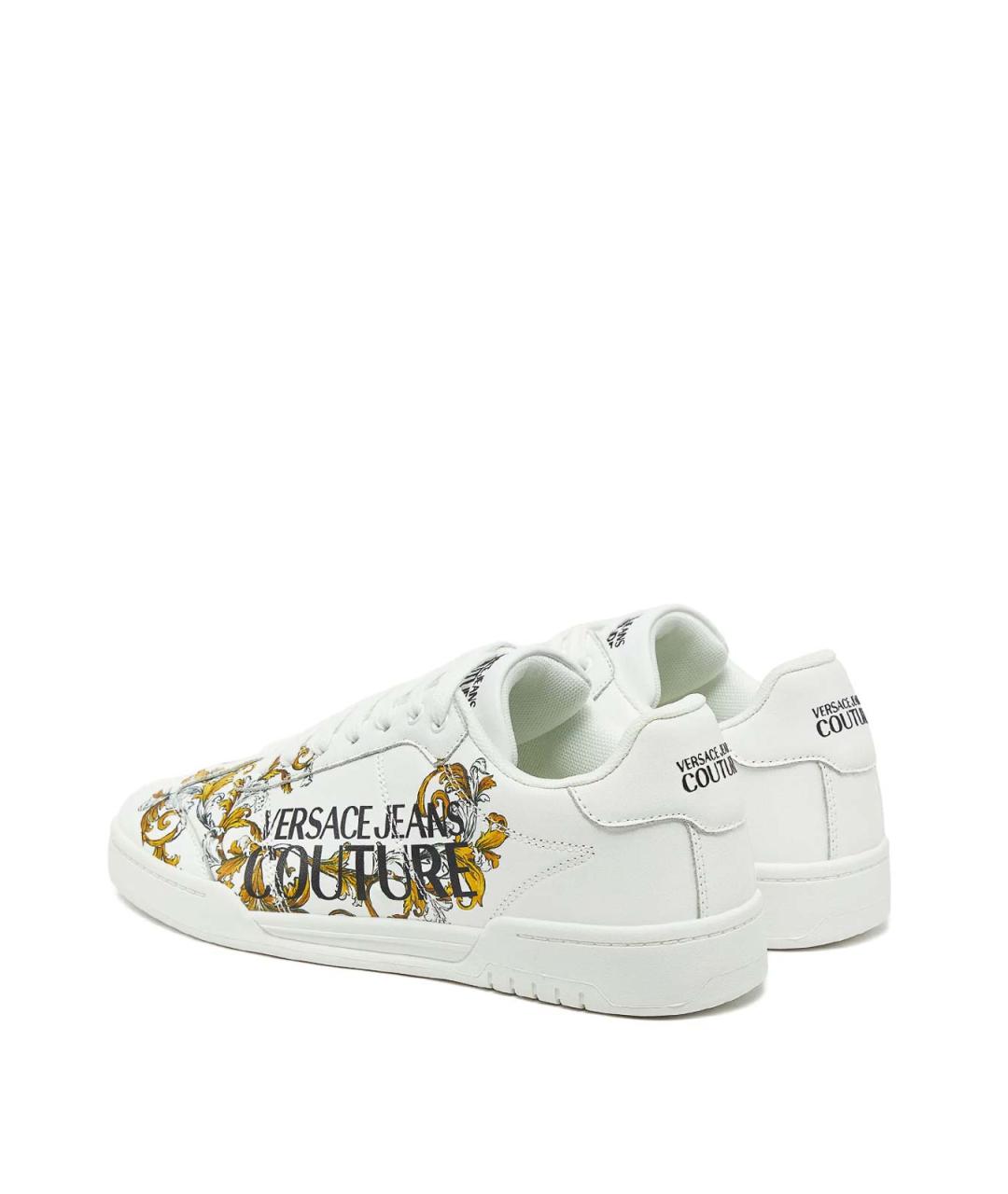 VERSACE JEANS COUTURE Мульти кожаные низкие кроссовки / кеды, фото 3