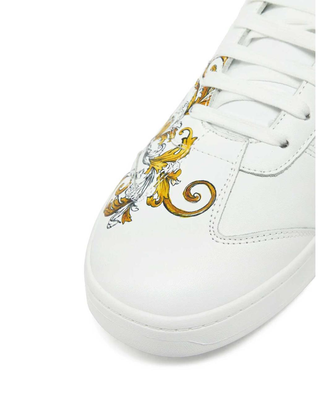 VERSACE JEANS COUTURE Мульти кожаные низкие кроссовки / кеды, фото 6
