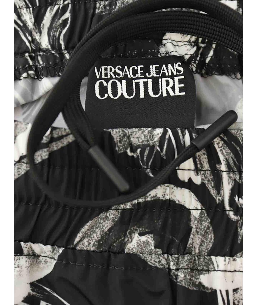 VERSACE JEANS COUTURE Черные полиэстеровые шорты, фото 3