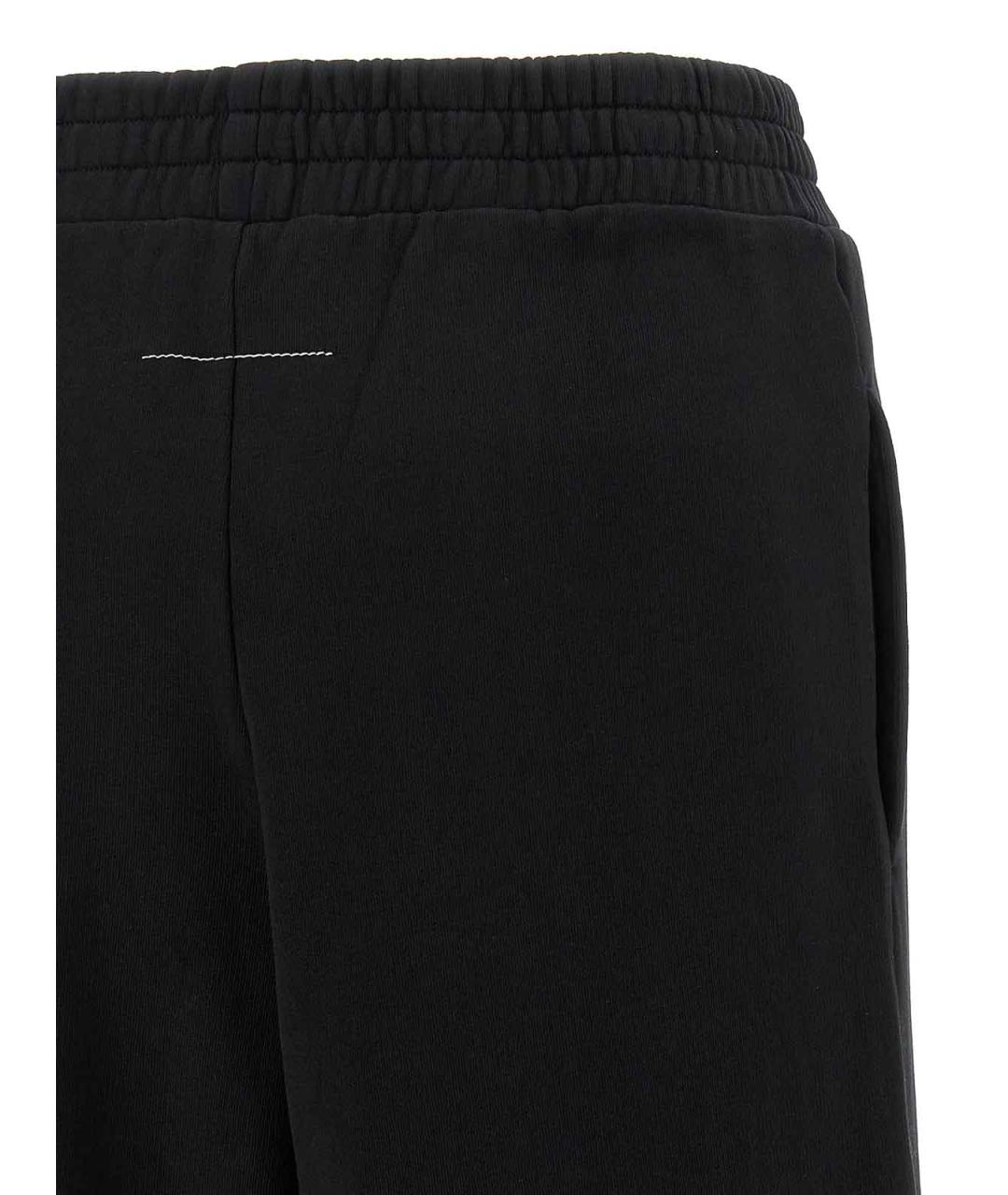 MM6 MAISON MARGIELA Черные хлопковые спортивные брюки и шорты, фото 4