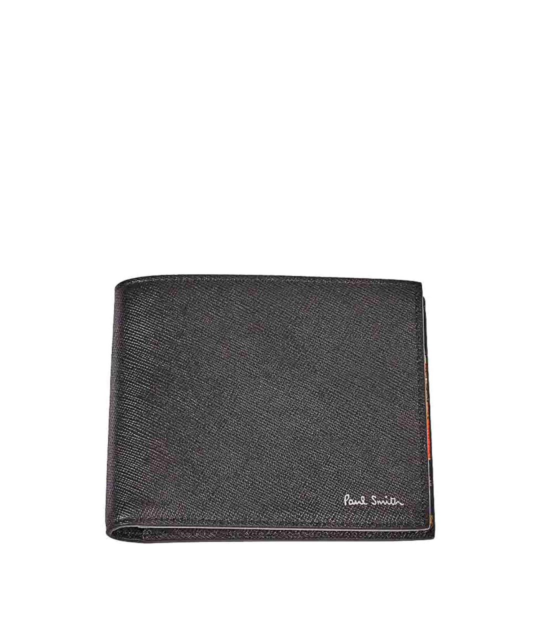 PAUL SMITH Черный кожаный кошелек, фото 1