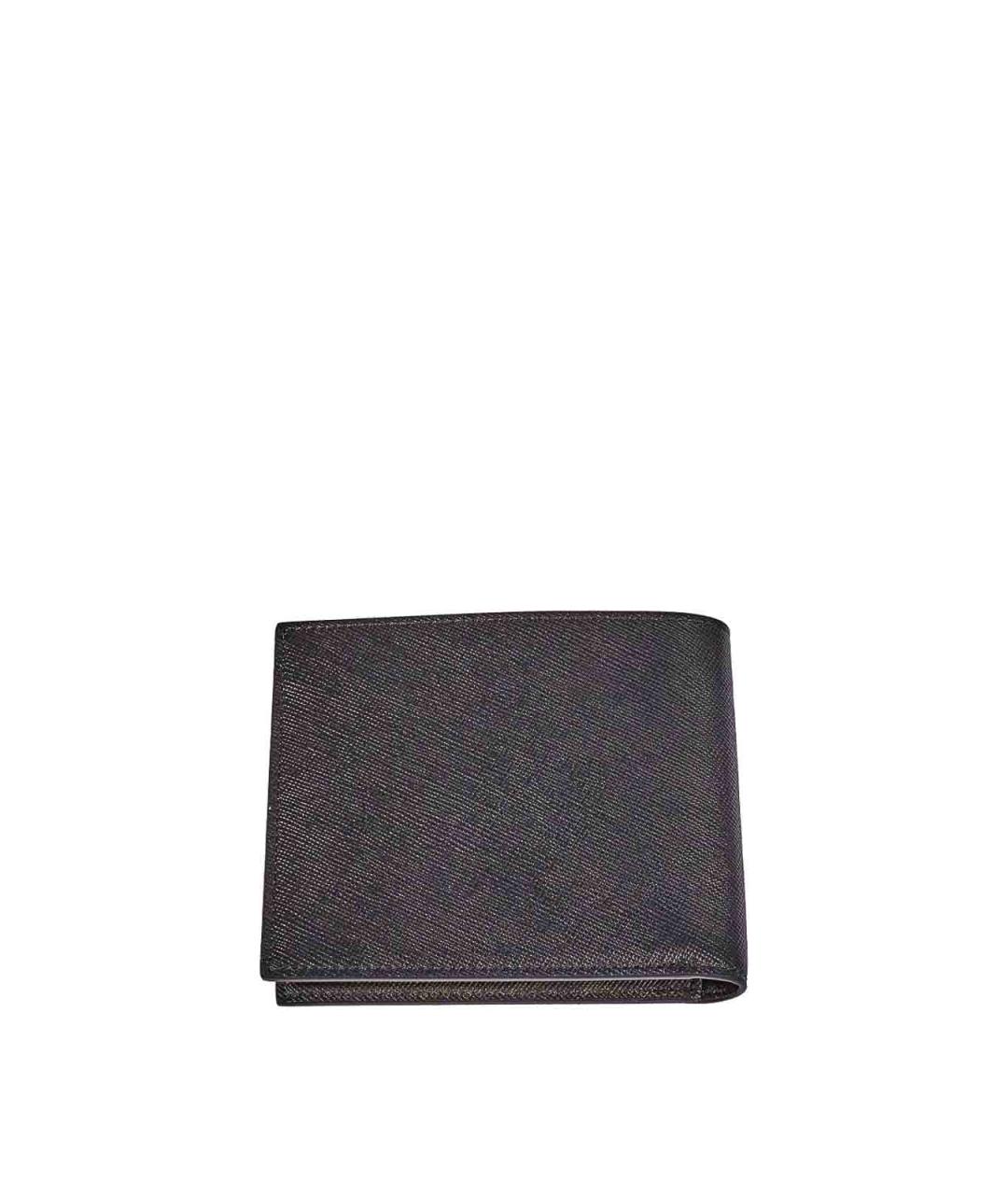 PAUL SMITH Черный кожаный кошелек, фото 2