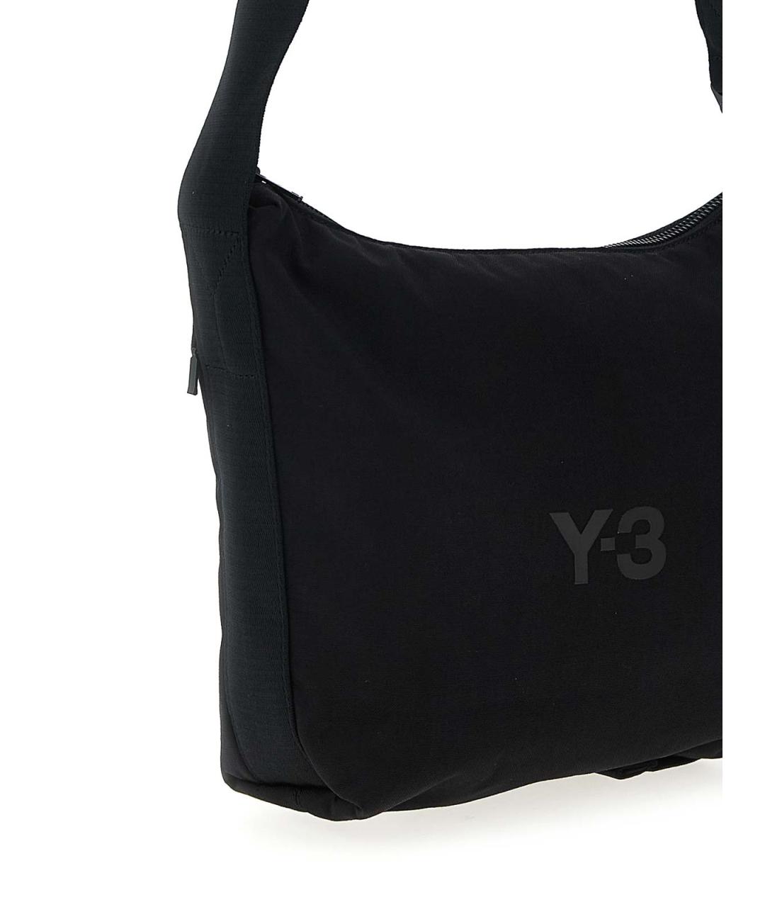 Y-3 Черная тканевая сумка через плечо, фото 3