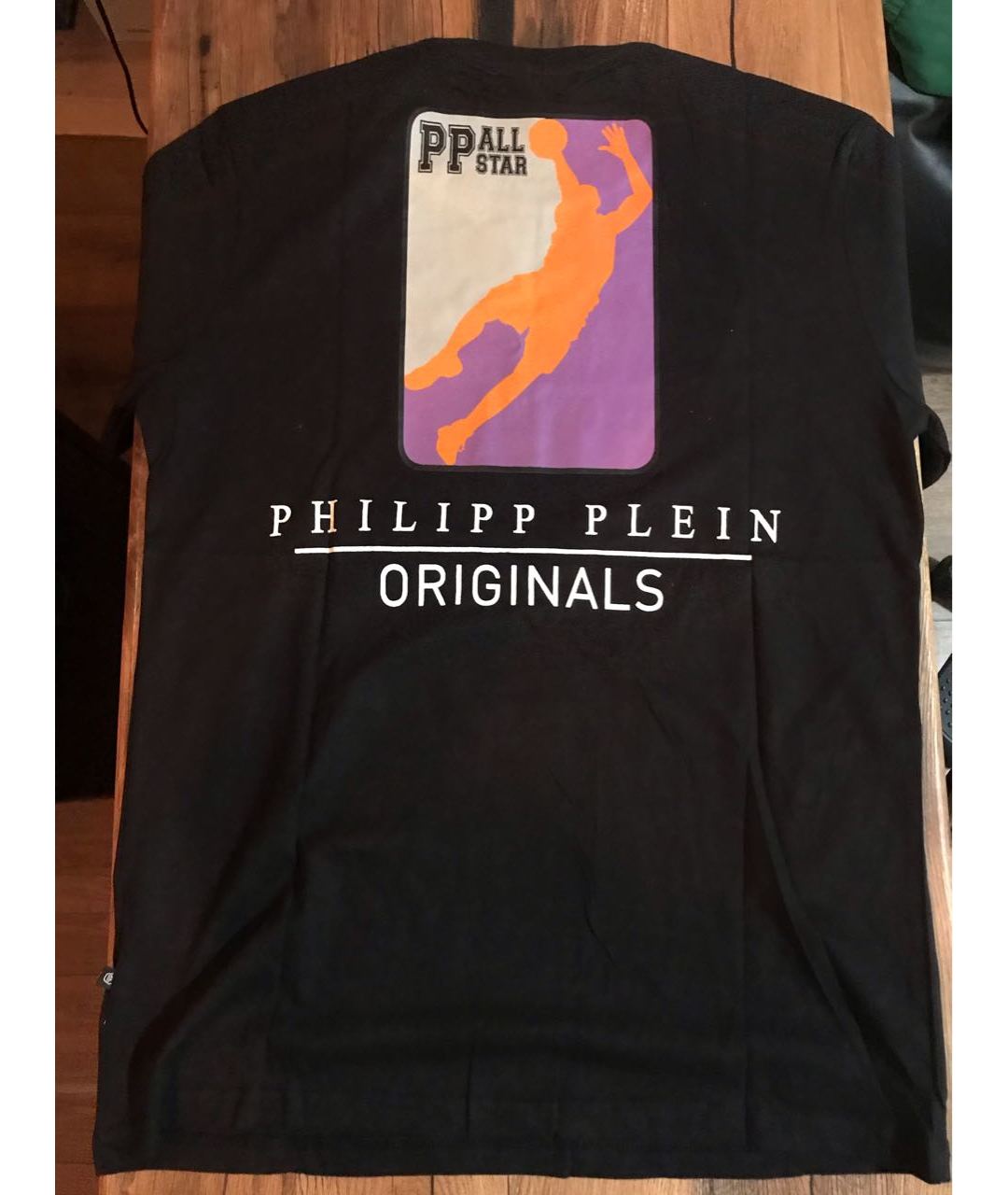 PHILIPP PLEIN Черная хлопко-полиэстеровая футболка, фото 2