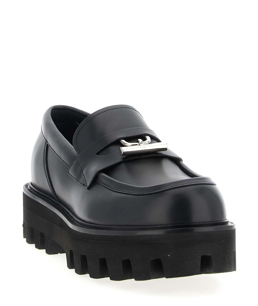 ALEXANDER MCQUEEN Черные кожаные лоферы, фото 2