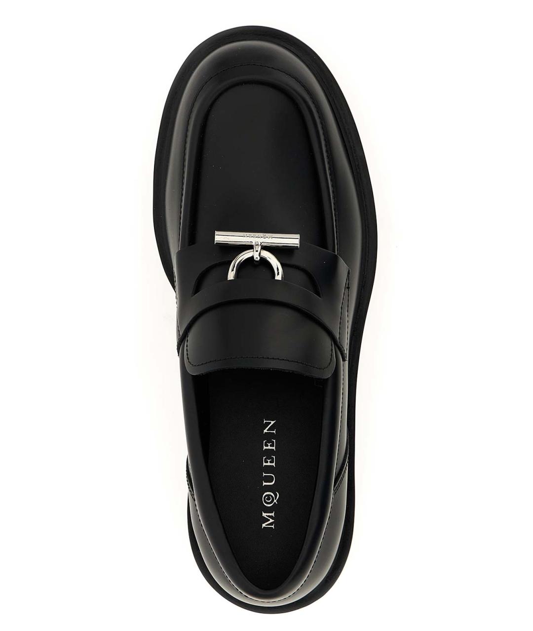 ALEXANDER MCQUEEN Черные кожаные лоферы, фото 4