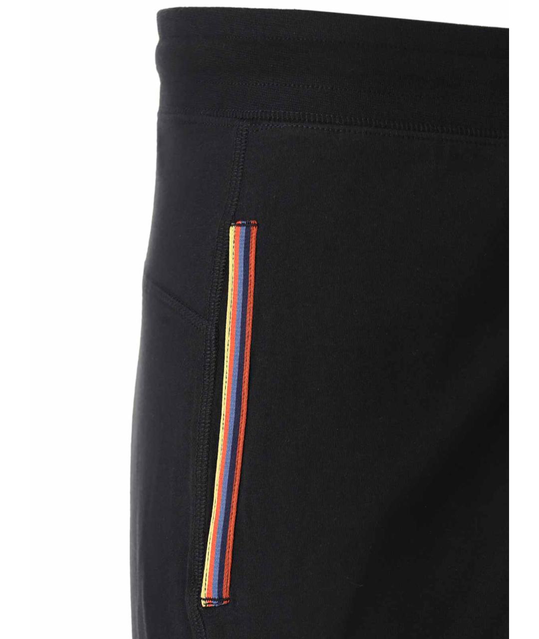PAUL SMITH Черные хлопковые повседневные брюки, фото 5