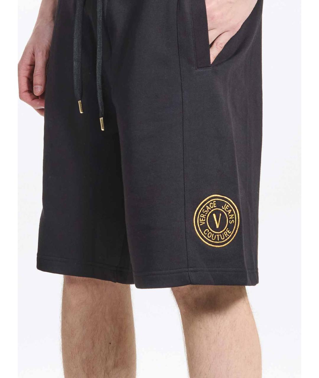VERSACE JEANS COUTURE Черный хлопковый спортивный костюм, фото 5
