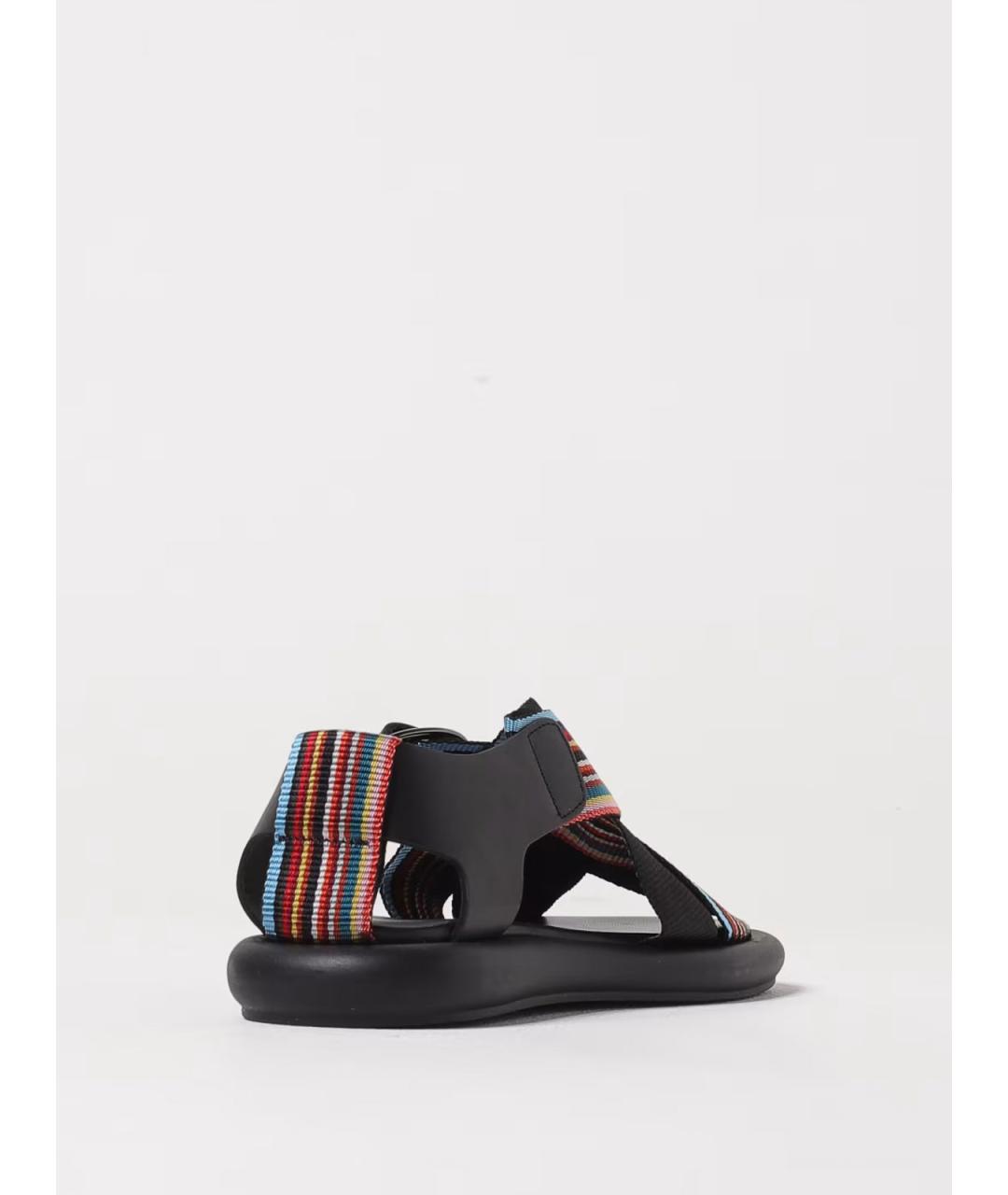 PAUL SMITH Черные кожаные сандалии, фото 3