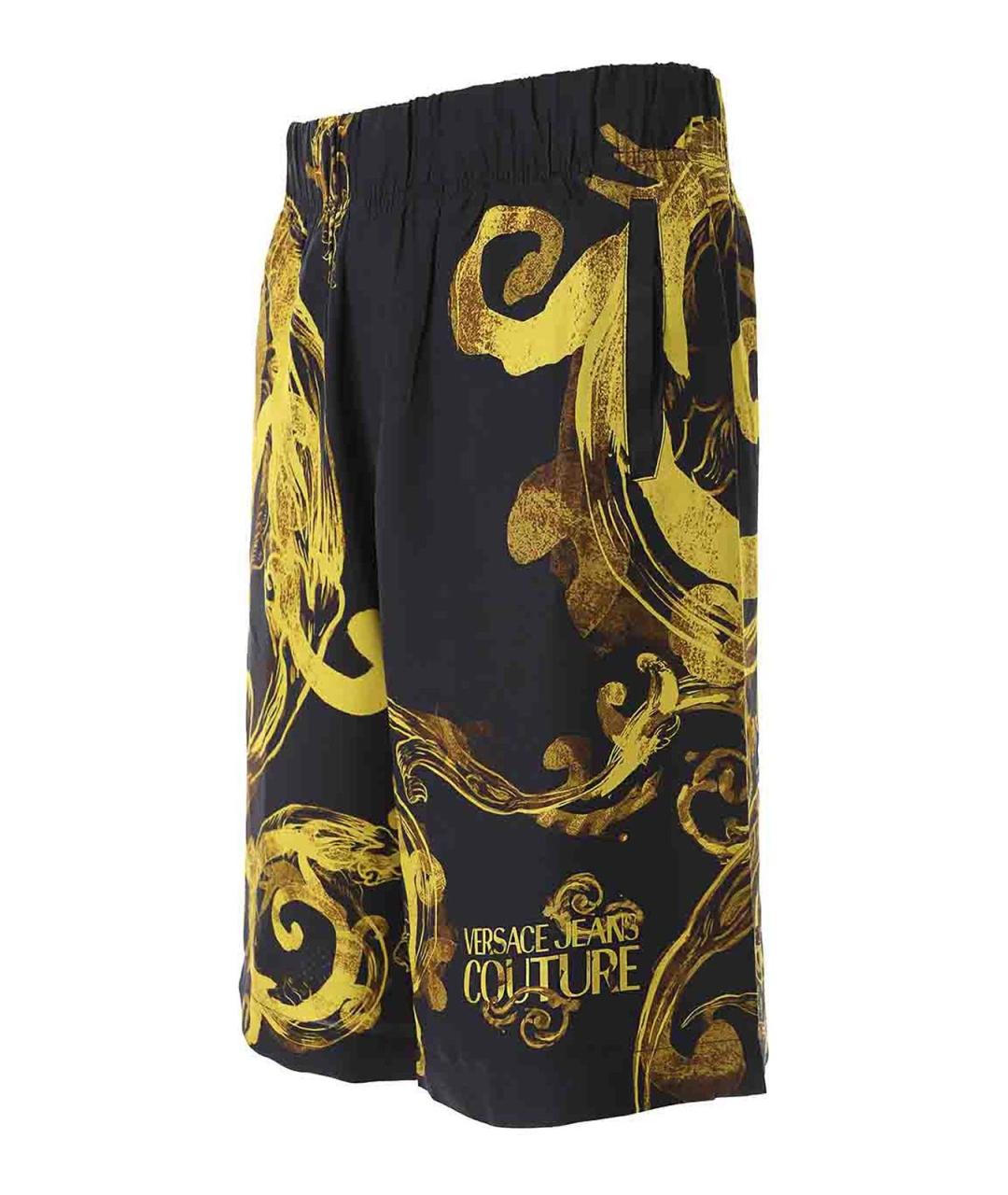 VERSACE JEANS COUTURE Черные вискозные шорты, фото 3