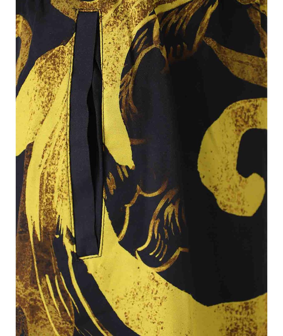 VERSACE JEANS COUTURE Черные вискозные шорты, фото 4